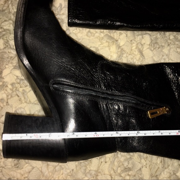 Authentic PRADA boots 13" small narrow calves - Picture 11 of 12